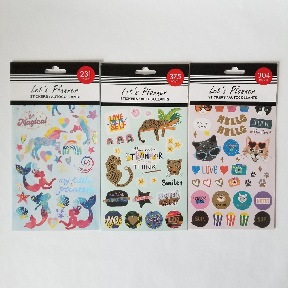 Bundle! 3 Sticker Books